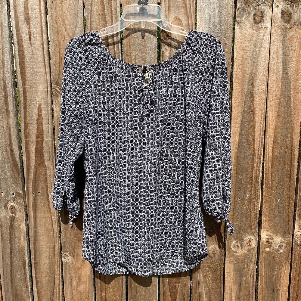 Faded Glory 3/4-Sleeve Top - M (8-10)